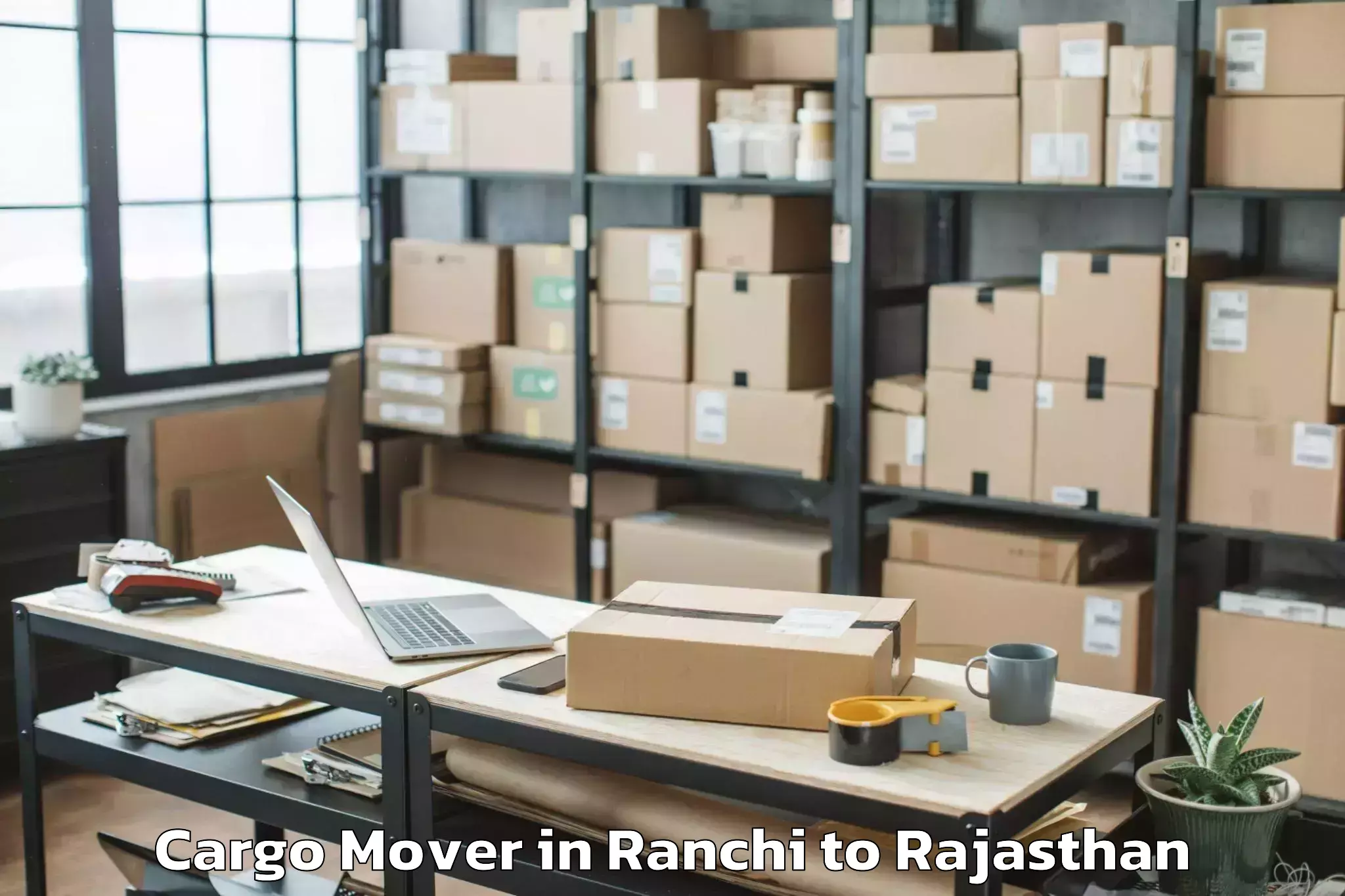 Book Ranchi to Sanganer Cargo Mover Online